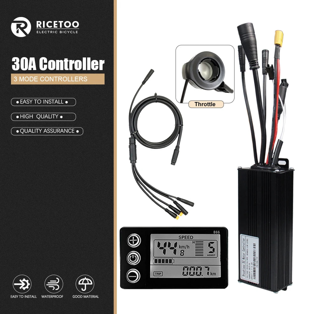 Three-Mode E-Bike Controller with S866 LCD Display My Store