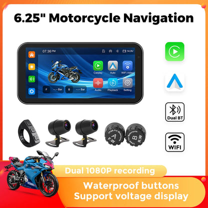 E-Bike GPS Navigation with Wireless CarPlay and Android Auto