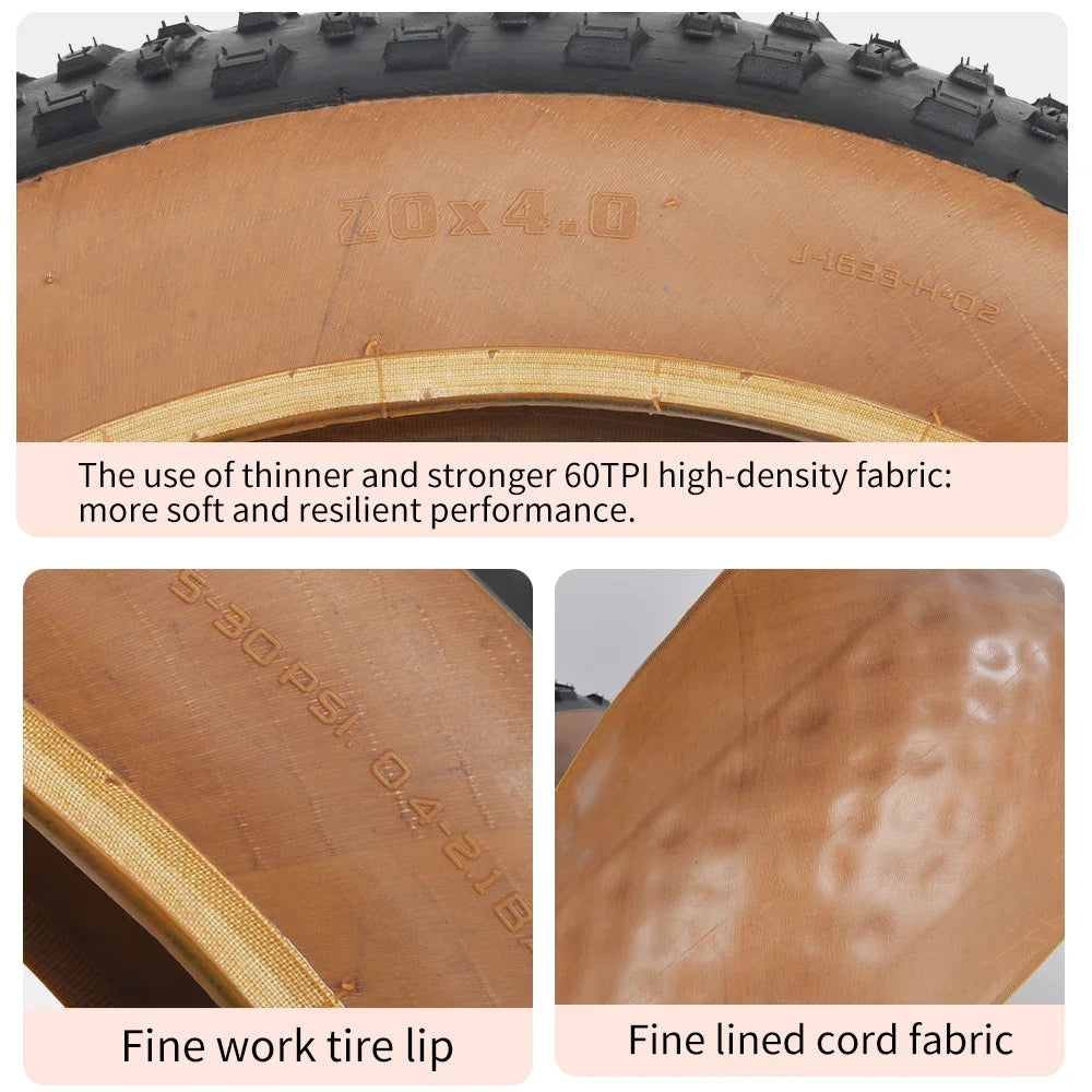 TANKE 20x4.0 & 26x4.0 Anti-Puncture Fat Tire | E-Bike Snow Beach Tire