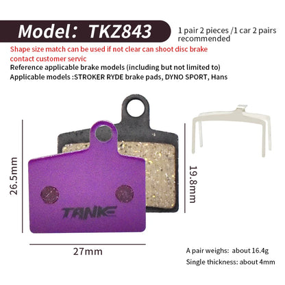 TANKE MTB Semi-Metal Bike Brake Pads My Store