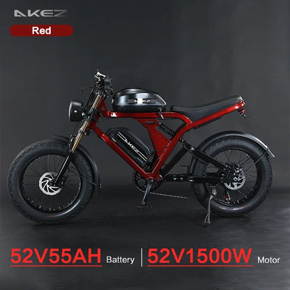 AKEZ 52V 1500W Ebike - Aluminum Alloy Frame