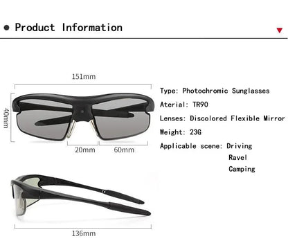 0.1-Second Intelligent Fast Discoloration Cycling Sunglasses