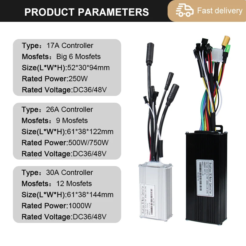 Three-Mode E-Bike Controller with S866 LCD Display My Store