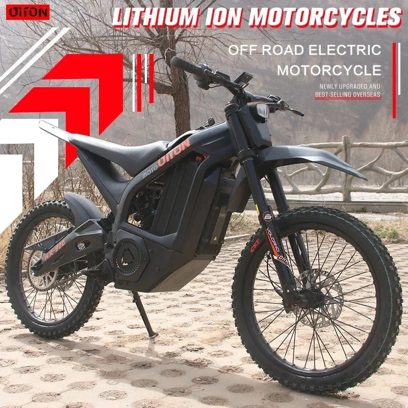 High-Quality Electric Motorcycle for Adults Powerful Off-Road Mountain Bike Super Speed Dirt Bike Dirt Bike Dirt Bike 3000W 2024 Electric Bikes & Accessories