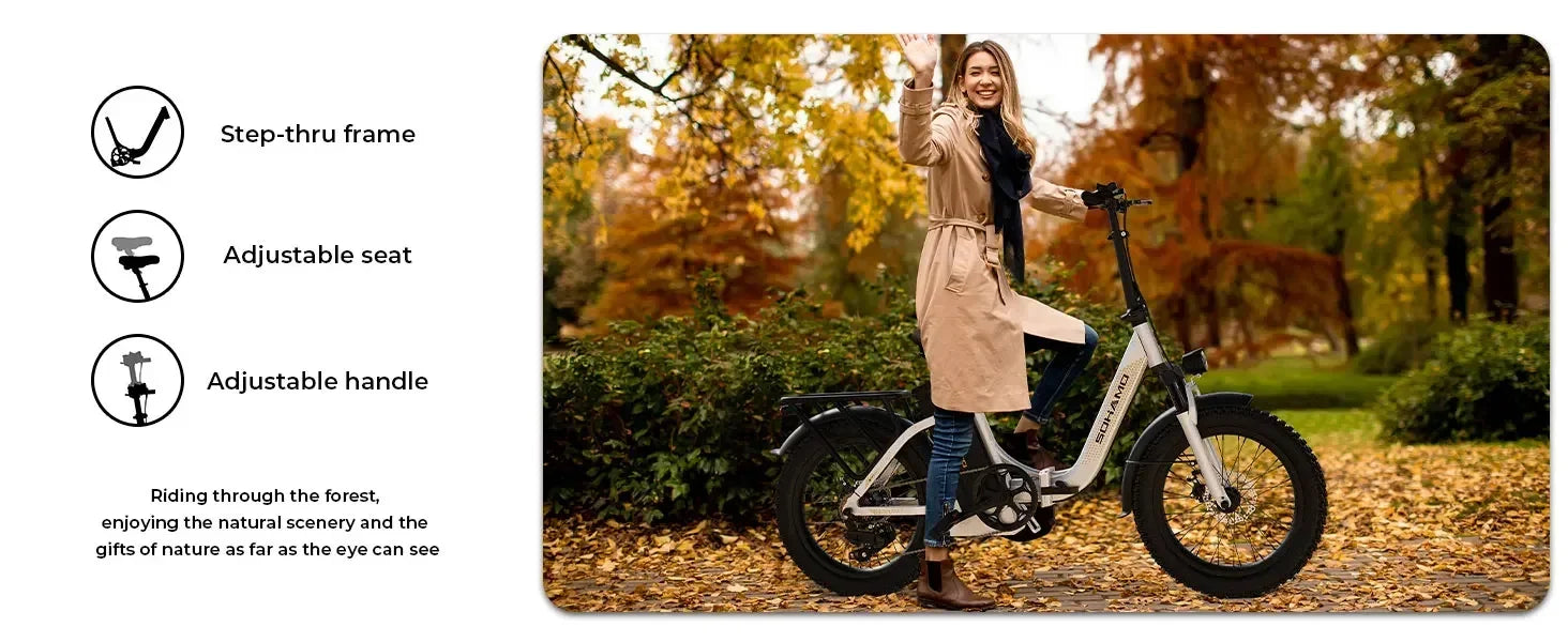 Foldable Commuter E-Bike SOHAMO S3 750W 48V 20Ah | Fast & Compact