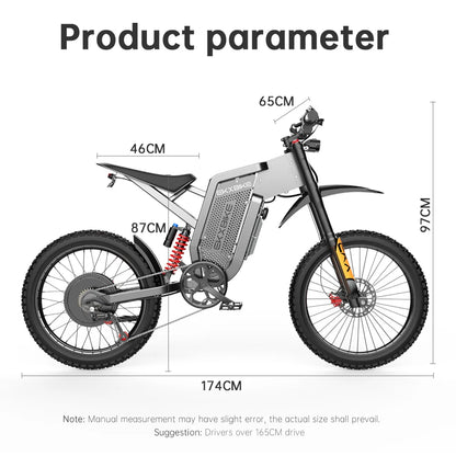 EKX X21 Max 3000 watts Electric Dirt Bike - Electric Bikes & Accessories