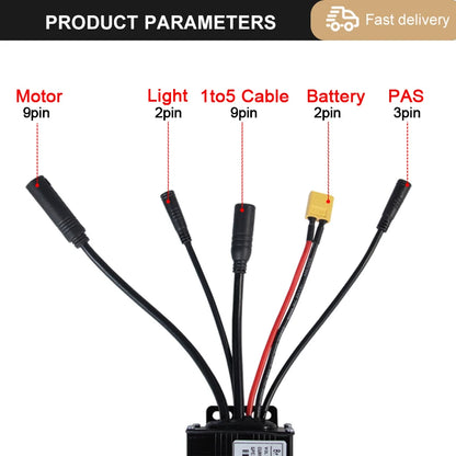 Three-Mode E-Bike Controller with S866 LCD Display My Store