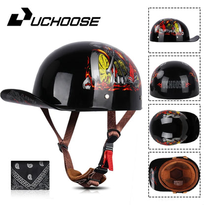 UCHOOSE Retro Baseball Cap Helmet.