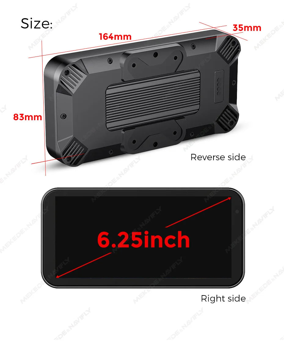 E-Bike GPS Navigation with Wireless CarPlay and Android Auto