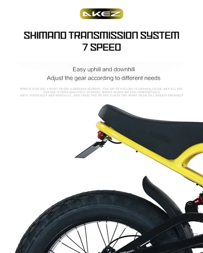 Off-road Electric bicycle 1500W Motor 48V18Ah Lithium Battery Hydraulic Suspension Fat Tire Electric bicycle Bike MountainE-bike Electric Bikes & Accessories