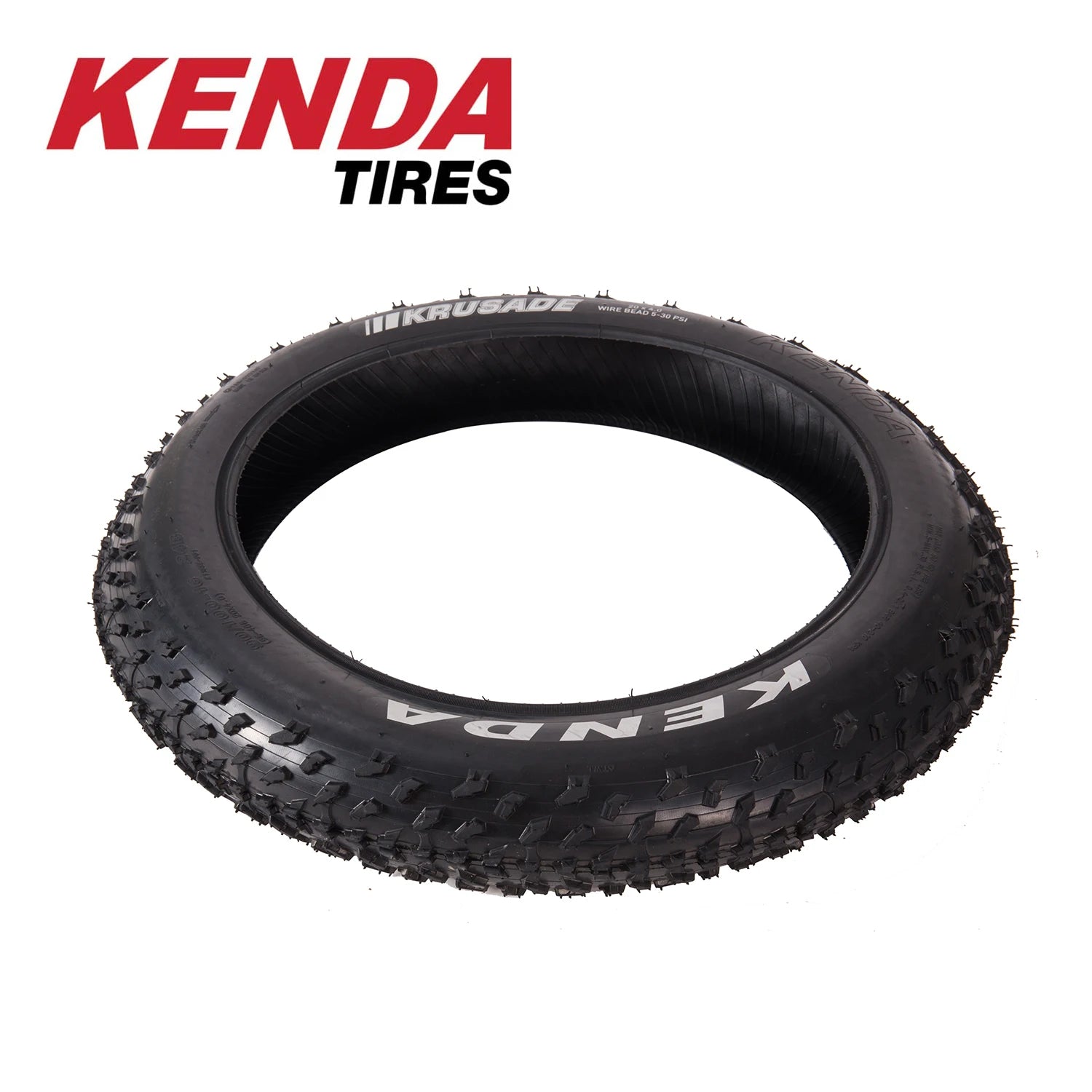 Kenda K1188 Krusade 20x4.0 e-bike fat tire. SRC wire clincher design for mountain bikes. Durable, grippy, and reliable. Free shipping from Electric Bikes &amp; Accessories.