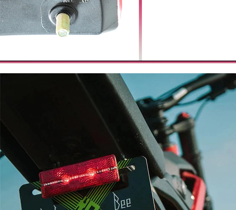 LINGQI Modified Original LED Tail Light with Reflector Fit for SURRON Light Bee X Dirt Bike Sur Ron X Electric Bike Electric Bikes & Accessories