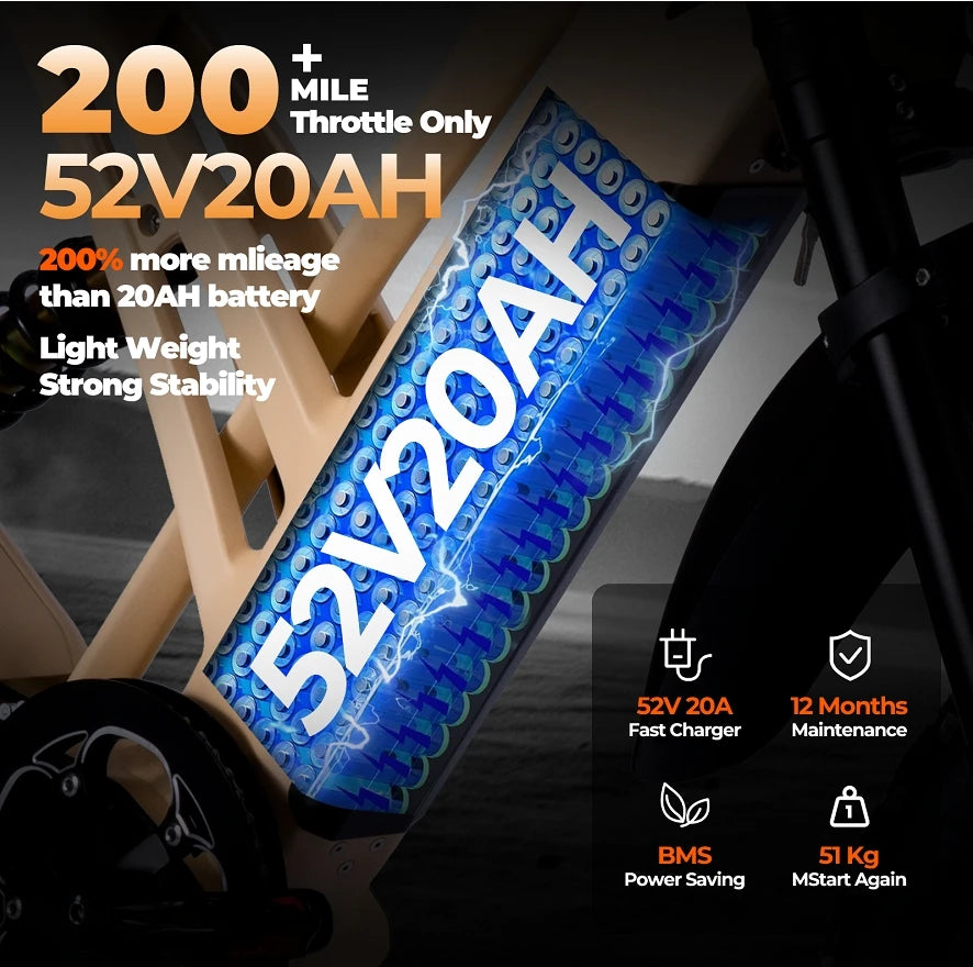1000W Mountain Adult Electric Bike | Dual Disc Off-Road Power