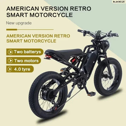 Off-road Electric bicycle 1500W Motor 48V18Ah Lithium Battery Hydraulic Suspension Fat Tire Electric bicycle Bike MountainE-bike Electric Bikes & Accessories