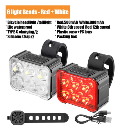 Bicycle Front and Rear Light Set Electric Bikes & Accessories