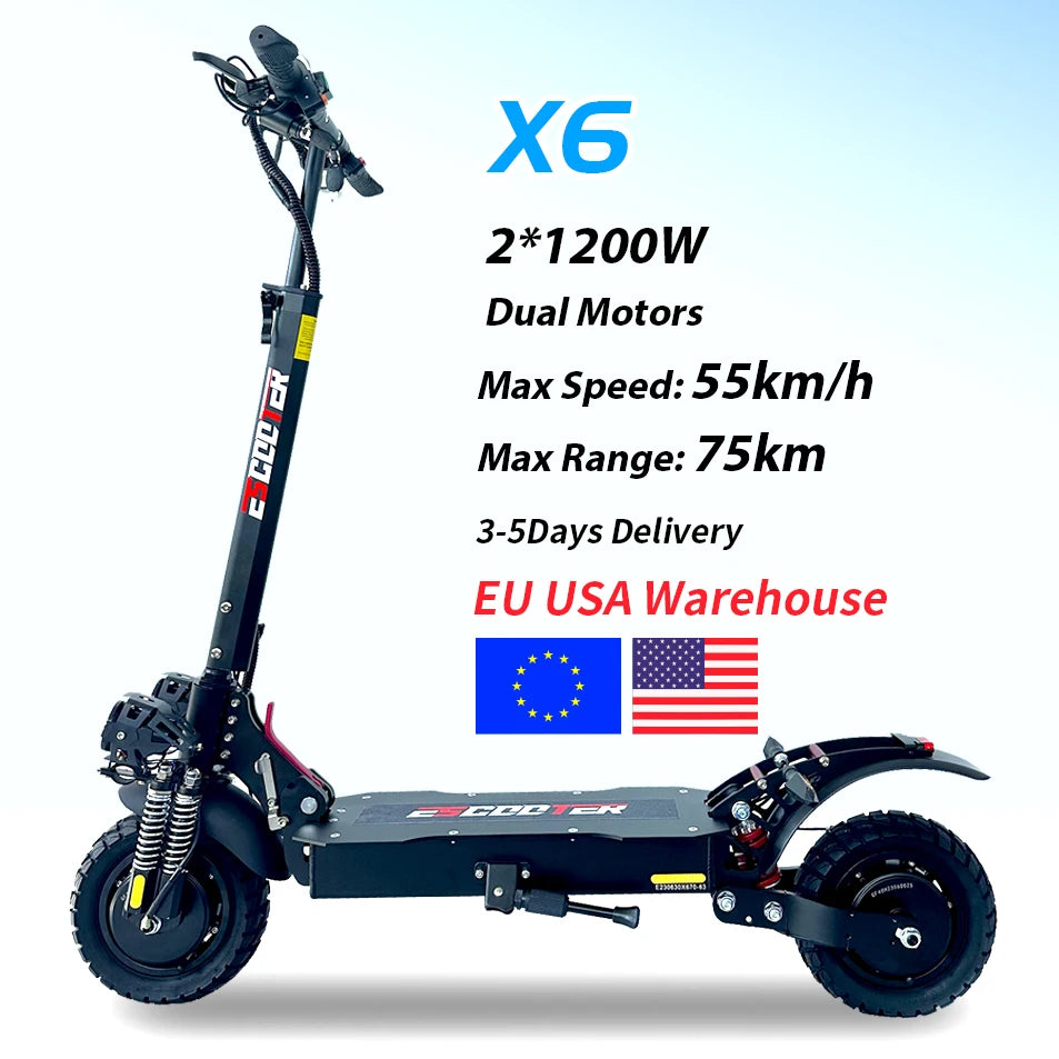 Dual Motor Electric Scooter – Emanba X6/X6 PRO