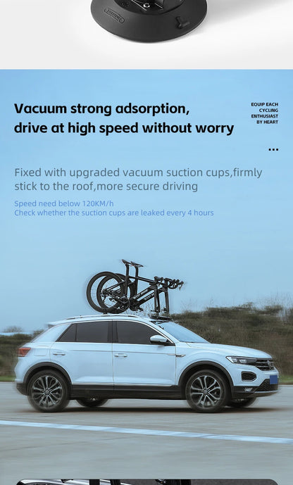 West Biking Suction Roof Bike Rack – The Ultimate Car Carrier for Cyclists