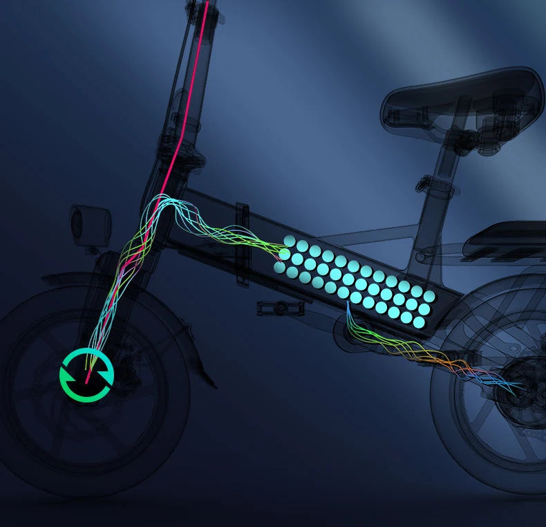 Compact 500W Electric Folding Bike - Lightweight & Long Range