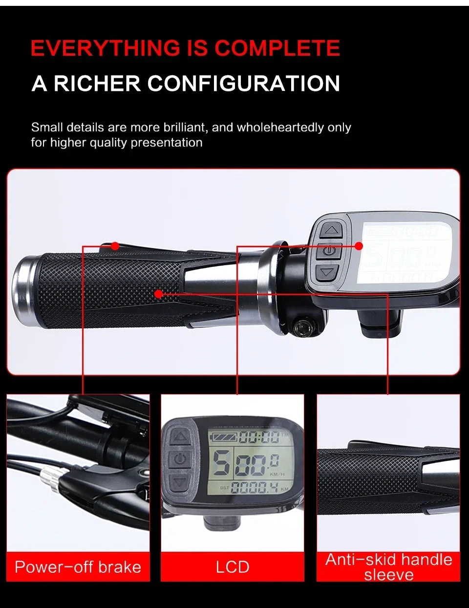 New style 1000W Motor electric bike 48V 10.4ah Lithium battery Mountain ELECTR BIKE  26×4.0 Fat Tire e bike Folded ebike Electric Bikes & Accessories