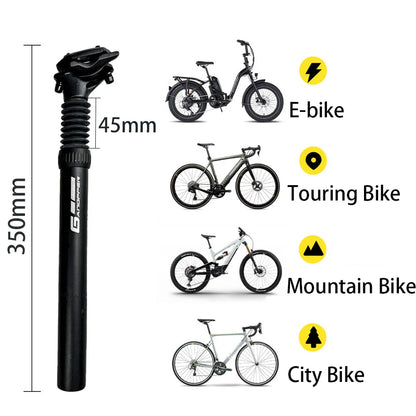 GANOPPER MTB Suspension Seatpost – Ultimate Comfort Shock Absorption.