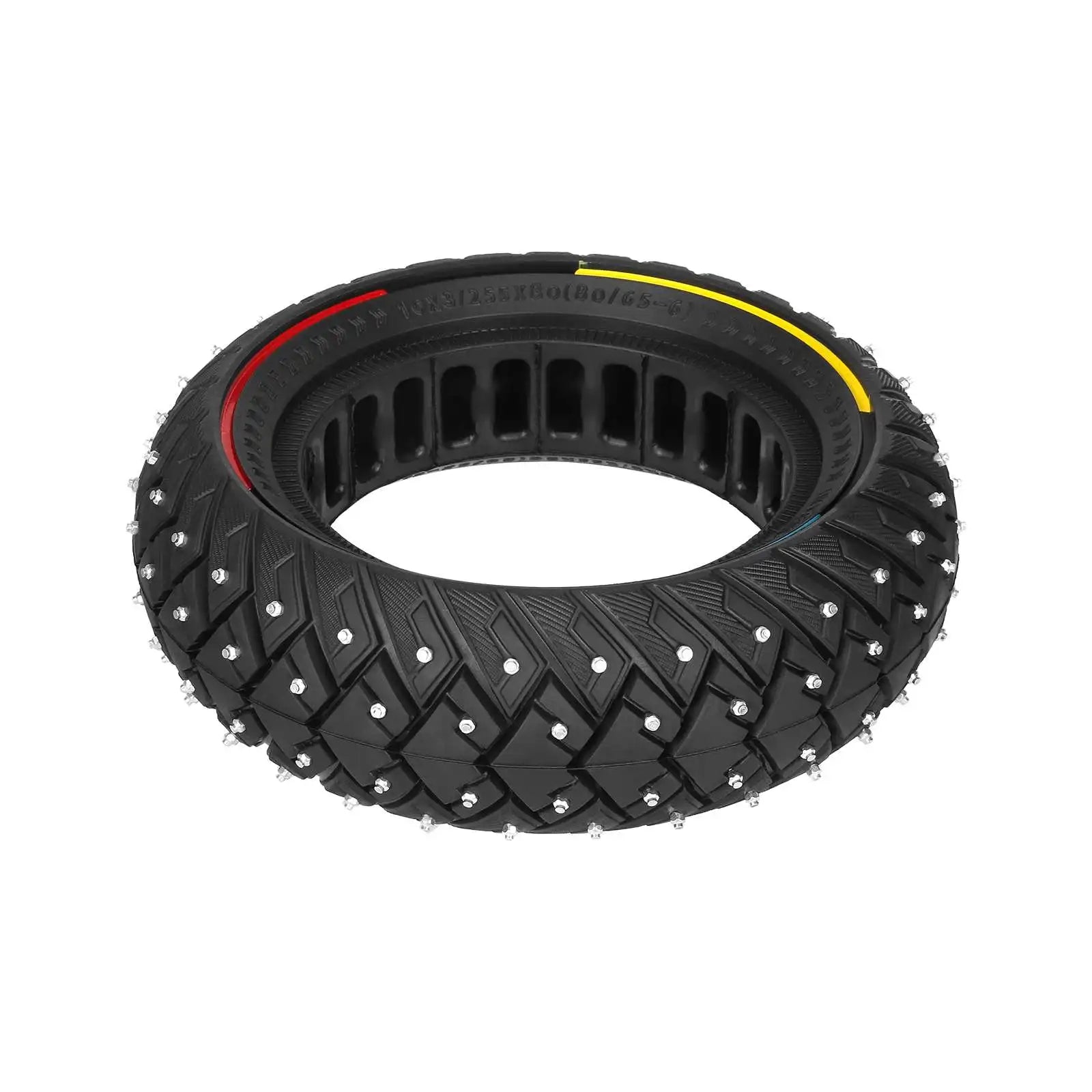 Ulip 10x3 Winter Snow Tire 10Inch Off-road Solid Tyre for ZERO 10X/Kaabo/Dualtron/Kugoo Scooters 255x80(80/65-6) Tire Parts 10*3 Electric Bikes & Accessories