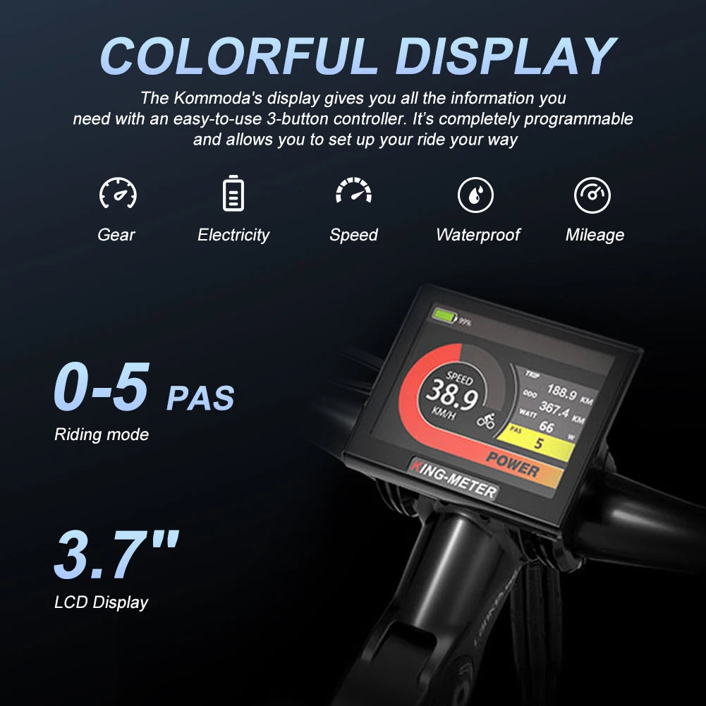 Cyrusher Kommoda 2.0 Step-through Full Suspension Electric Bike