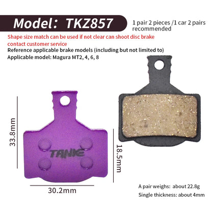 TANKE MTB Semi-Metal Bike Brake Pads My Store