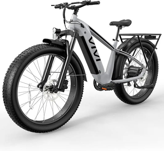 Qvivi ace01 for adults, 26 "x 4.0 Fat Tire ebike, 1475W peak motor sensor electric mountain bike, 25mph Electric Bikes & Accessories