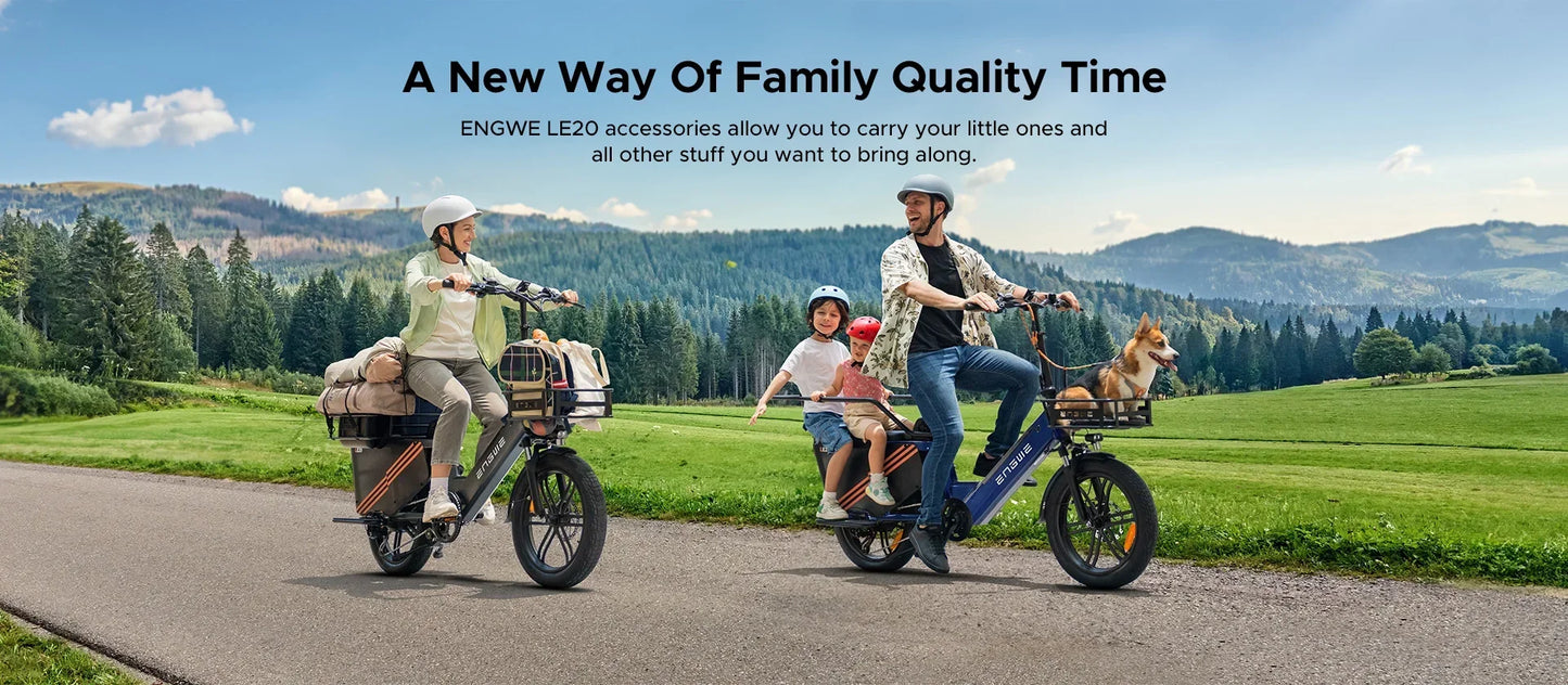 Engwe LE20 250W Electric Cargo Bike | Dual Battery 38.4Ah