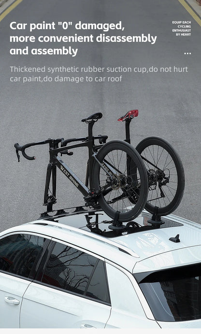 West Biking Suction Roof Bike Rack – The Ultimate Car Carrier for Cyclists