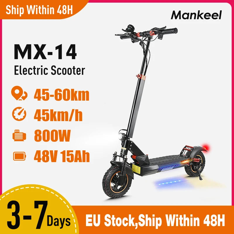 Mankeel MX-14 Electric Scooter – 800W Off-Road Power for Adults Electric Bikes & Accessories