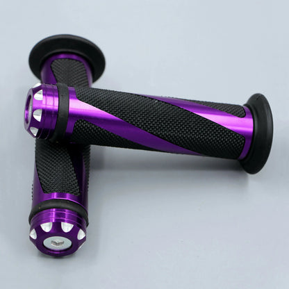 Elevate your SurRon electric bike with these Purple Stripe Handlebar Grips. Perfect for motocross, enduro, and everyday rides, they blend style, durability, and functionality.