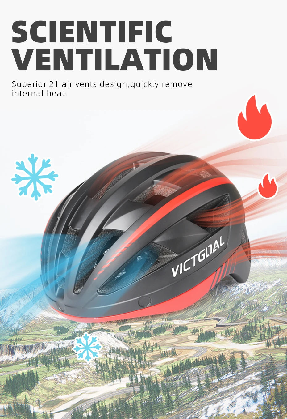 Victgoal MTB Road Bike Helmet – Safety Comfort for Every Ride